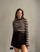 Gestreiftes Oberteil mit Spitzendetails - Switch - Fashion