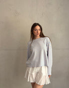 Gestreiftes Sweatshirt mit Langarm und Rundhals - Switch - Fashion