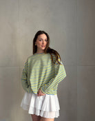 Gestreiftes Sweatshirt mit Langarm und Rundhals - Switch - Fashion