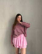 Gestreiftes Sweatshirt mit Langarm und Rundhals - Switch - Fashion