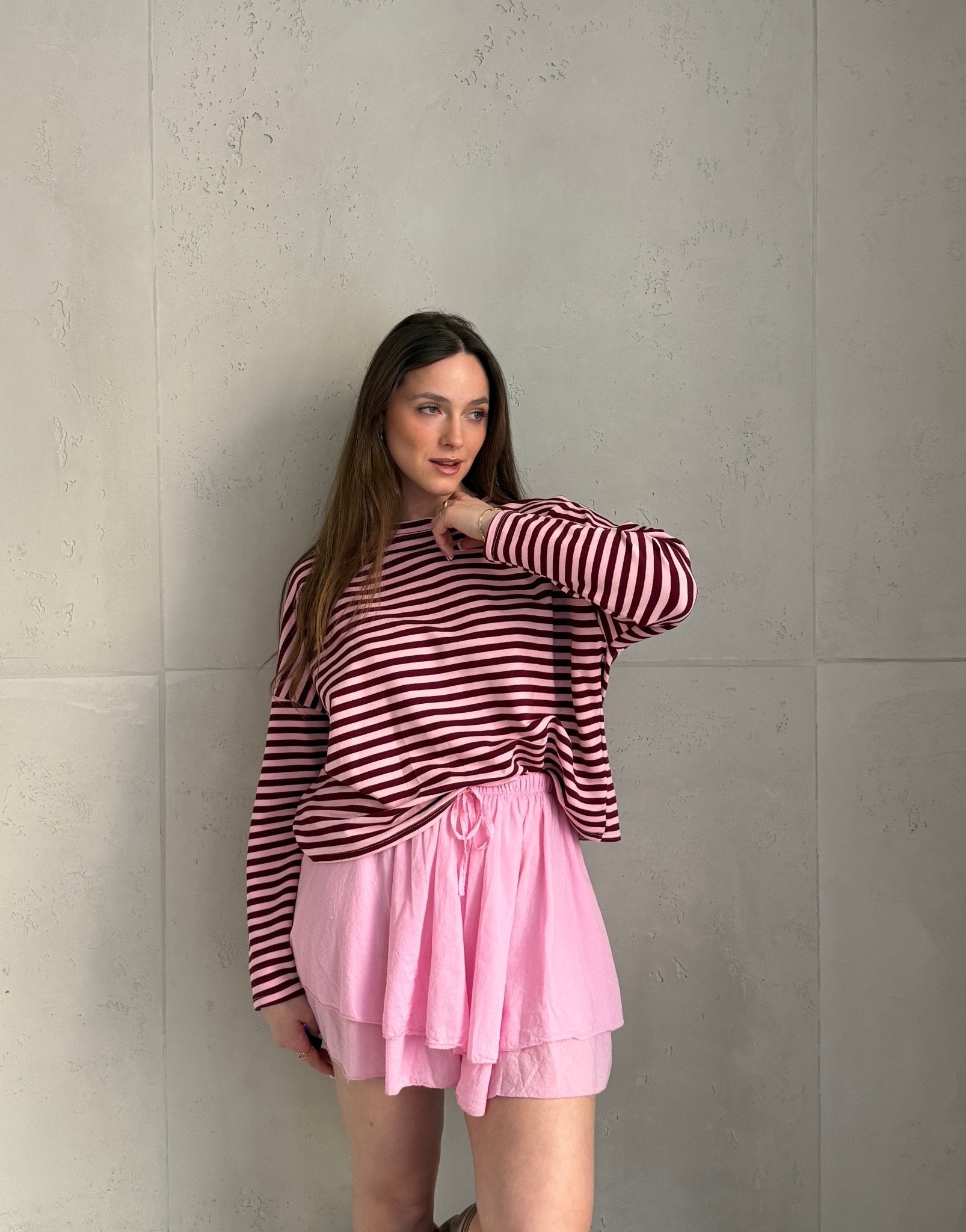 Gestreiftes Sweatshirt mit Langarm und Rundhals - Switch - Fashion