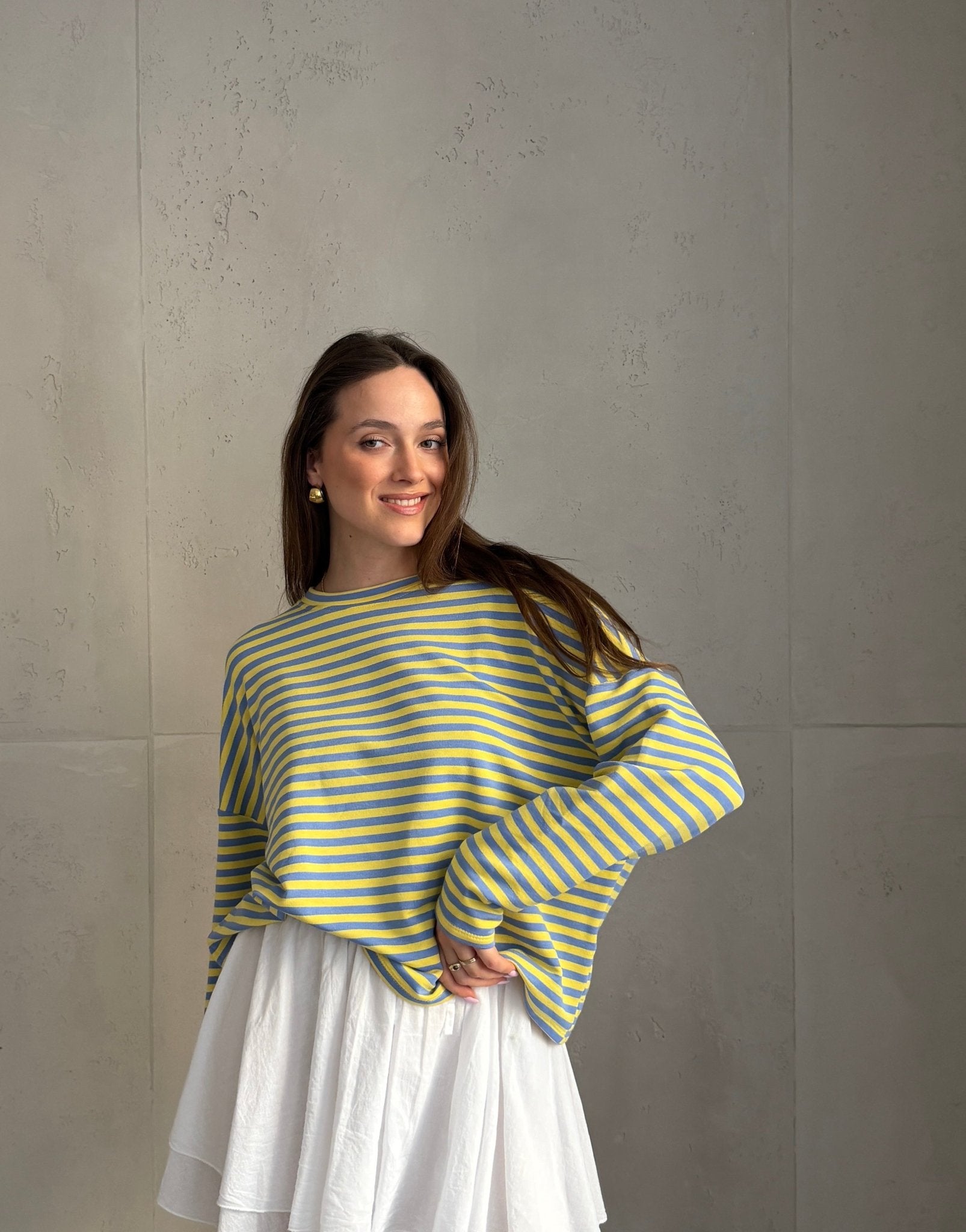 Gestreiftes Sweatshirt mit Langarm und Rundhals - Switch - Fashion