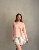 Gestreiftes Sweatshirt mit Langarm und Rundhals - Switch - Fashion
