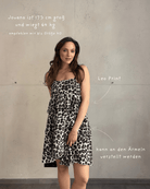 Gestuftes Leo Musselinkleid - Switch - Fashion