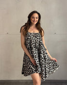 Gestuftes Leo Musselinkleid - Switch - Fashion