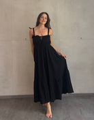 Gestuftes Musselin Kleid mit Rüschen - Switch - Fashion