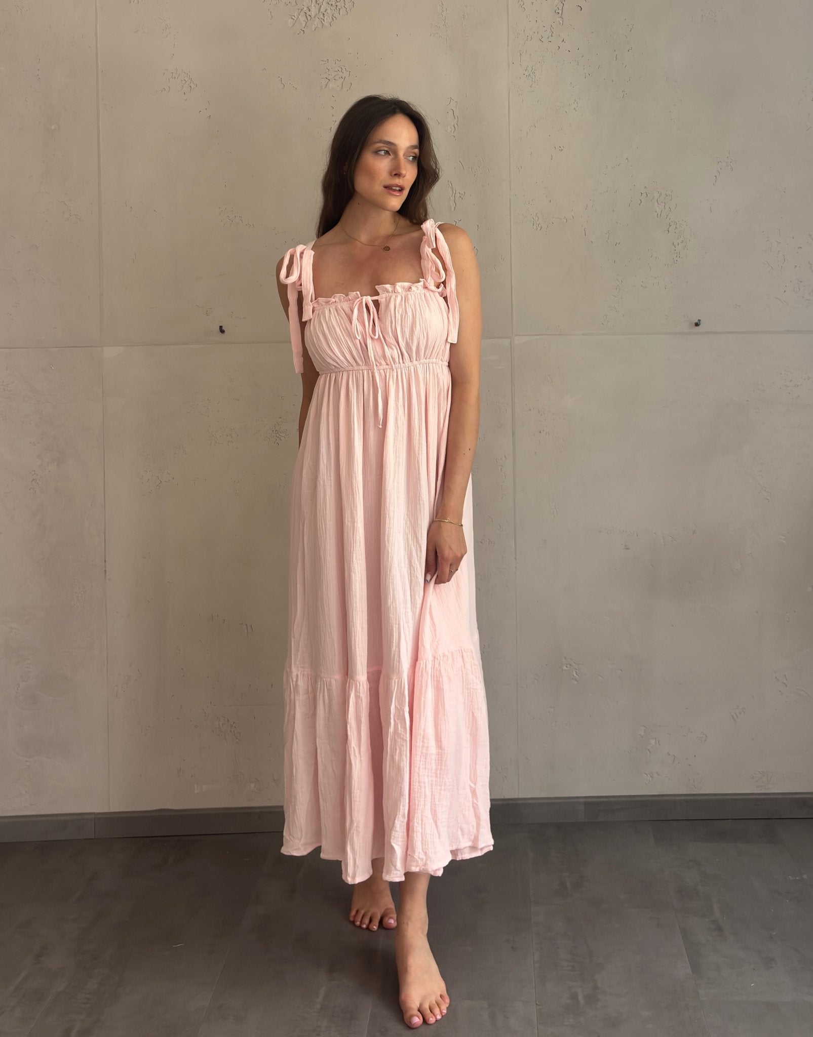 Gestuftes Musselin Kleid mit Rüschen - Switch - Fashion