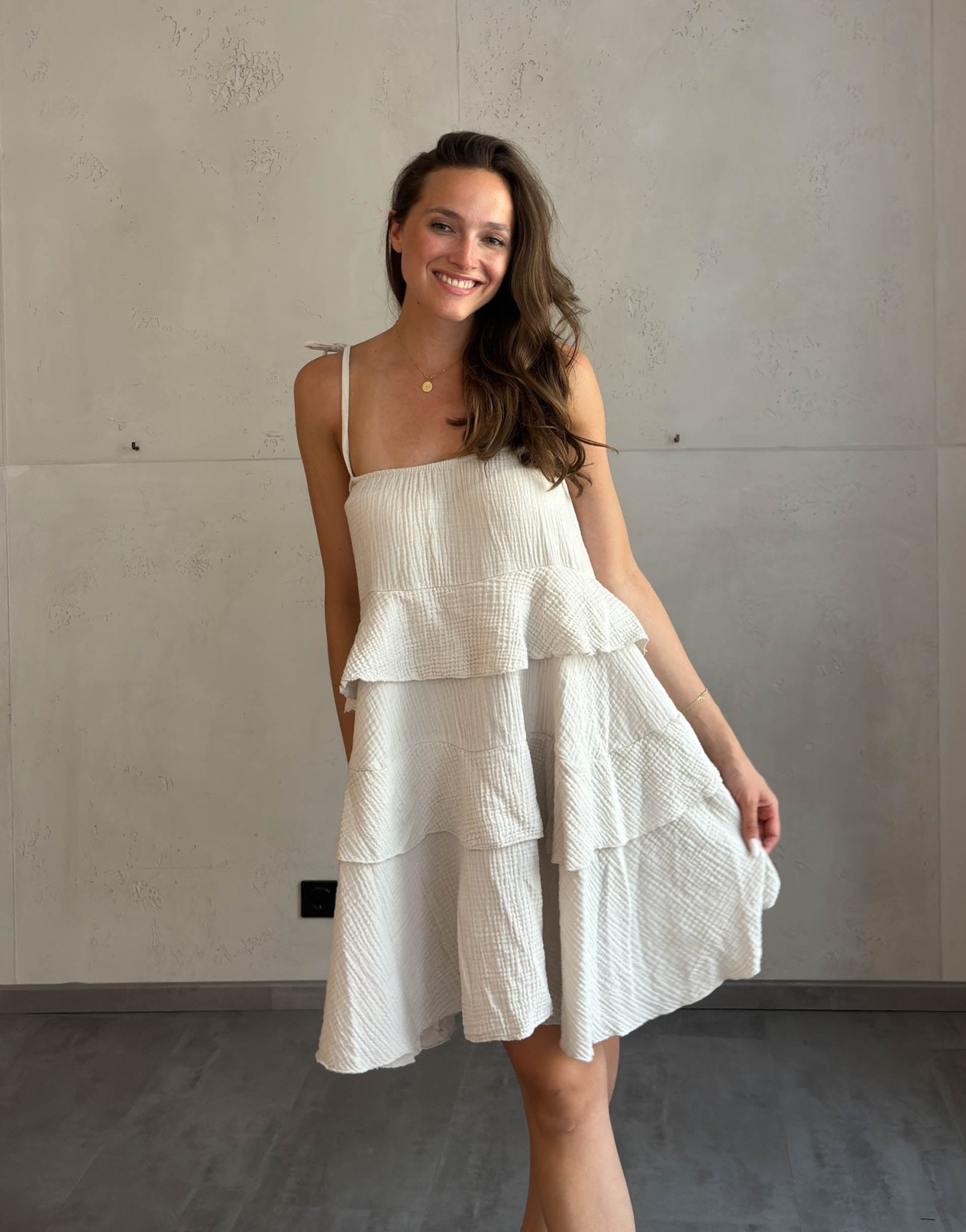 Gestuftes Musselinkleid - Switch - Fashion