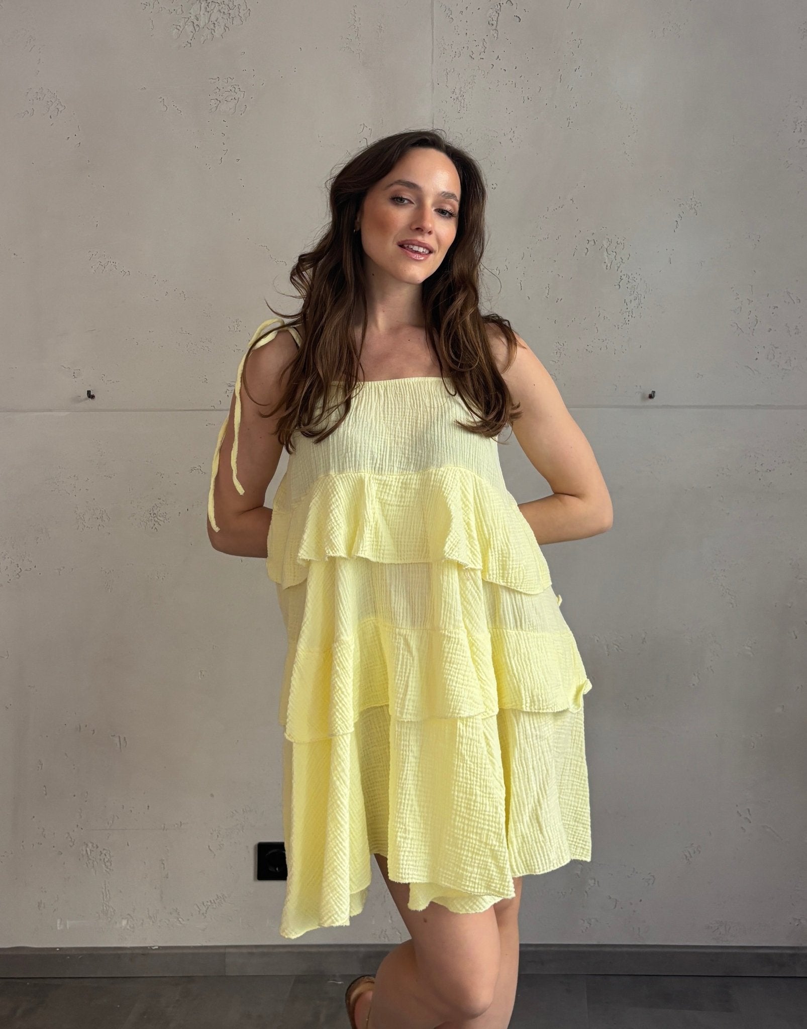 Gestuftes Musselinkleid - Switch - Fashion