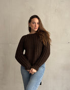 Grobstrick Pullover mit Wolle