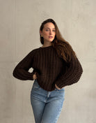 Grobstrick Pullover mit Wolle