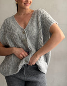 Grobstrick Pullunder mit Zopfmuster & Knopfleiste - Switch - Fashion