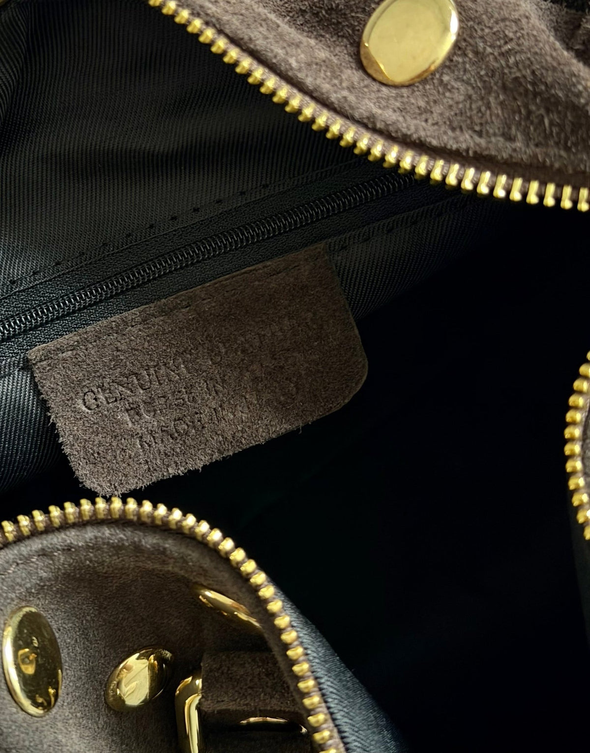 Große Leder - Handtasche mit Nieten – Braun - Switch - Fashion