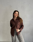 Hemdbluse aus 100% Baumwolle mit Brusttasche - Switch - Fashion