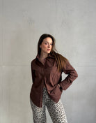 Hemdbluse aus 100% Baumwolle mit Brusttasche - Switch - Fashion