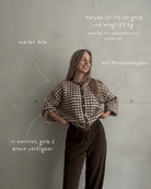 Houndstooth Strickjacke mit Perlenknöpfen - Switch - Fashion