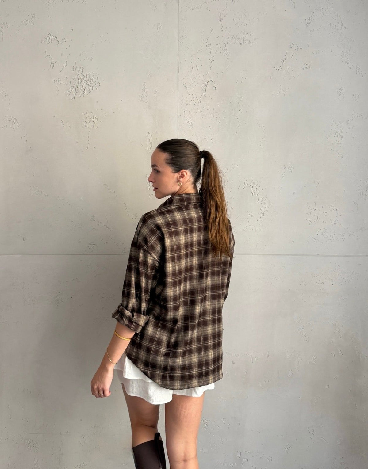 Kariertes Hemd zum Binden - Switch-Fashion