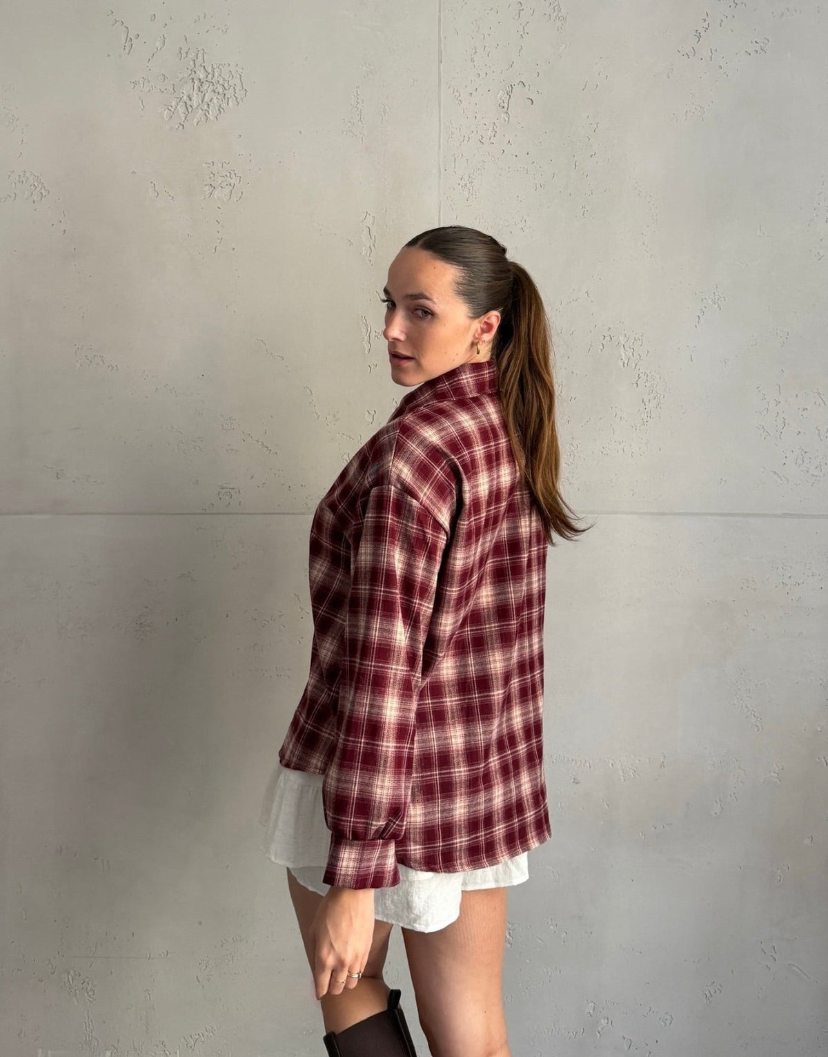 Kariertes Hemd zum Binden - Switch-Fashion