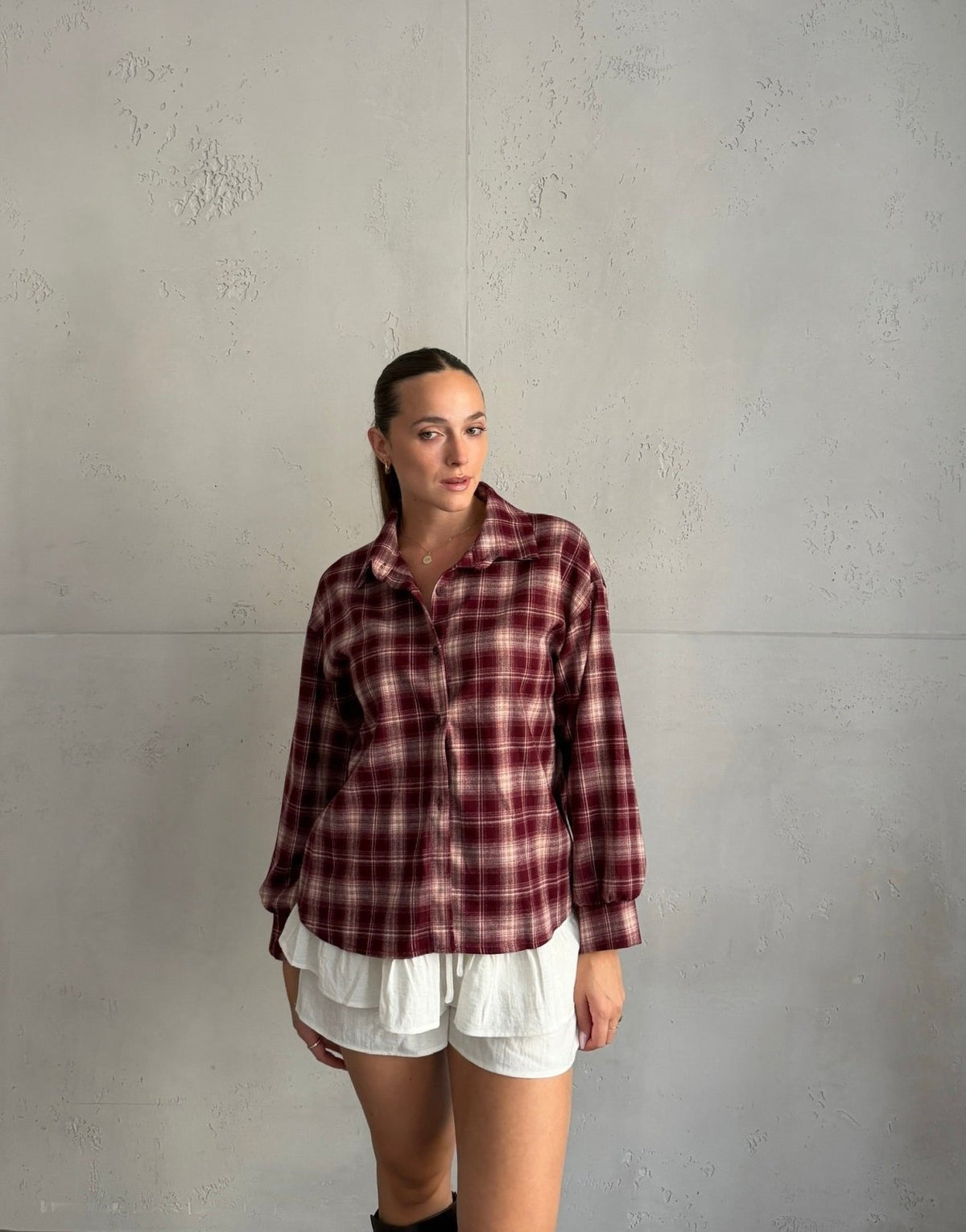 Kariertes Hemd zum Binden - Switch-Fashion
