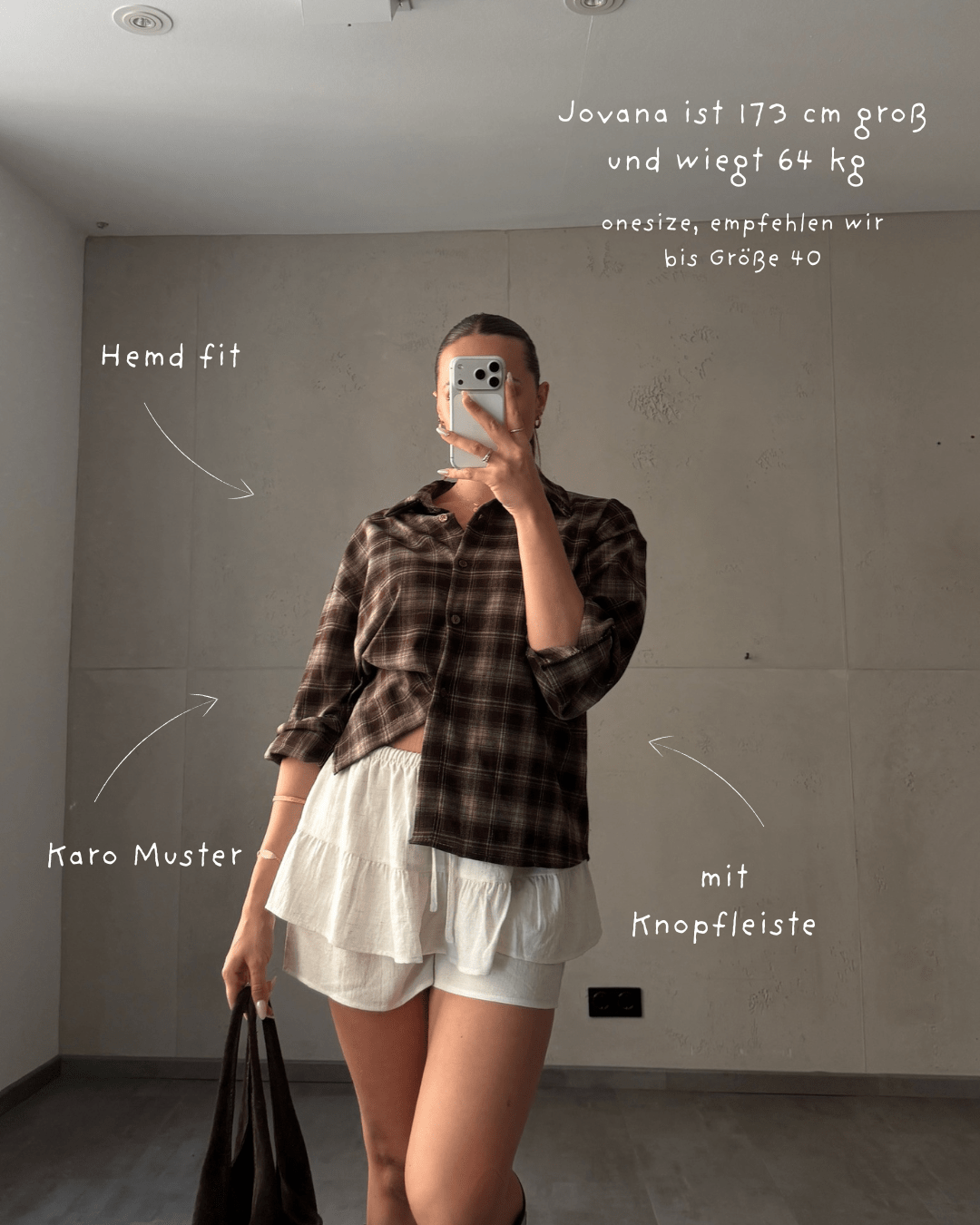 Kariertes Hemd zum Binden - Switch-Fashion