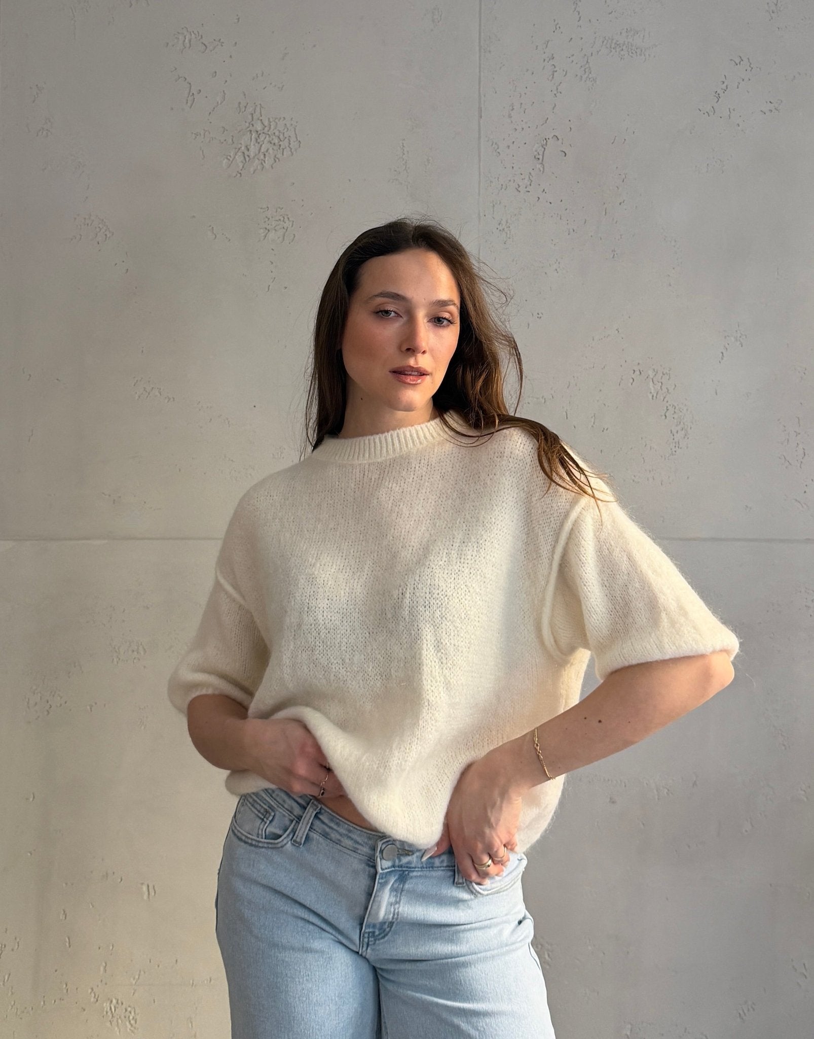 Kid Mohair Kurzarm Pullover - Switch - Fashion