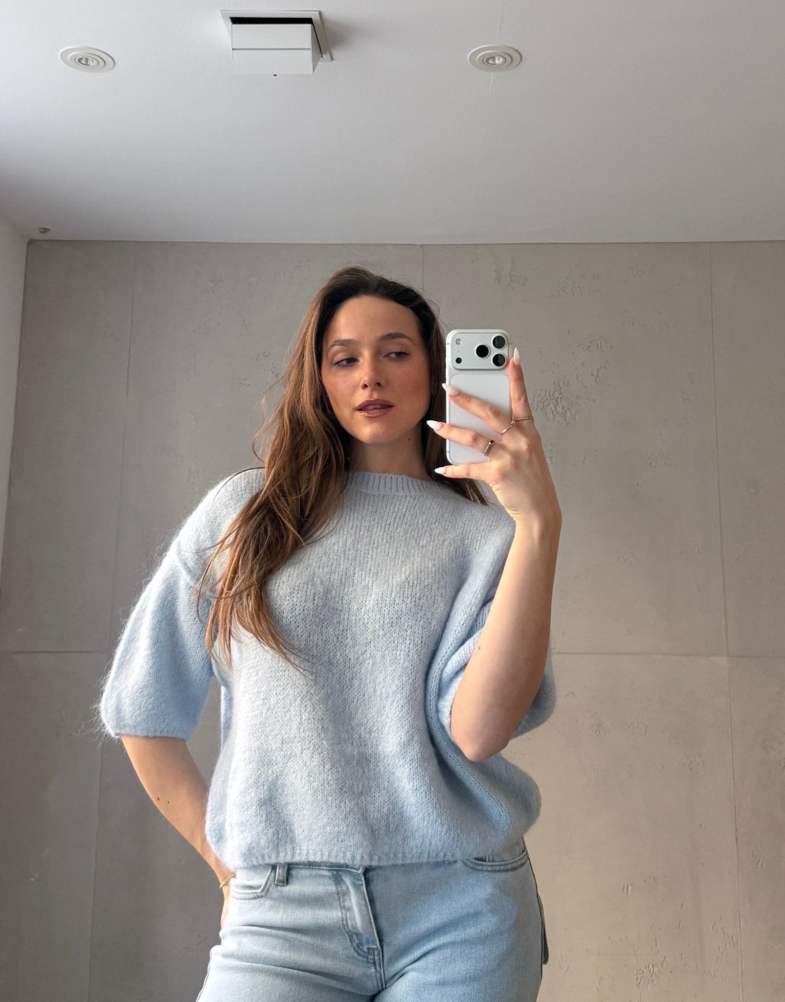 Kid Mohair Kurzarm Pullover - Switch - Fashion