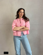 Kid Mohair Pullover mit Schleifen Kurzarm - Switch - Fashion