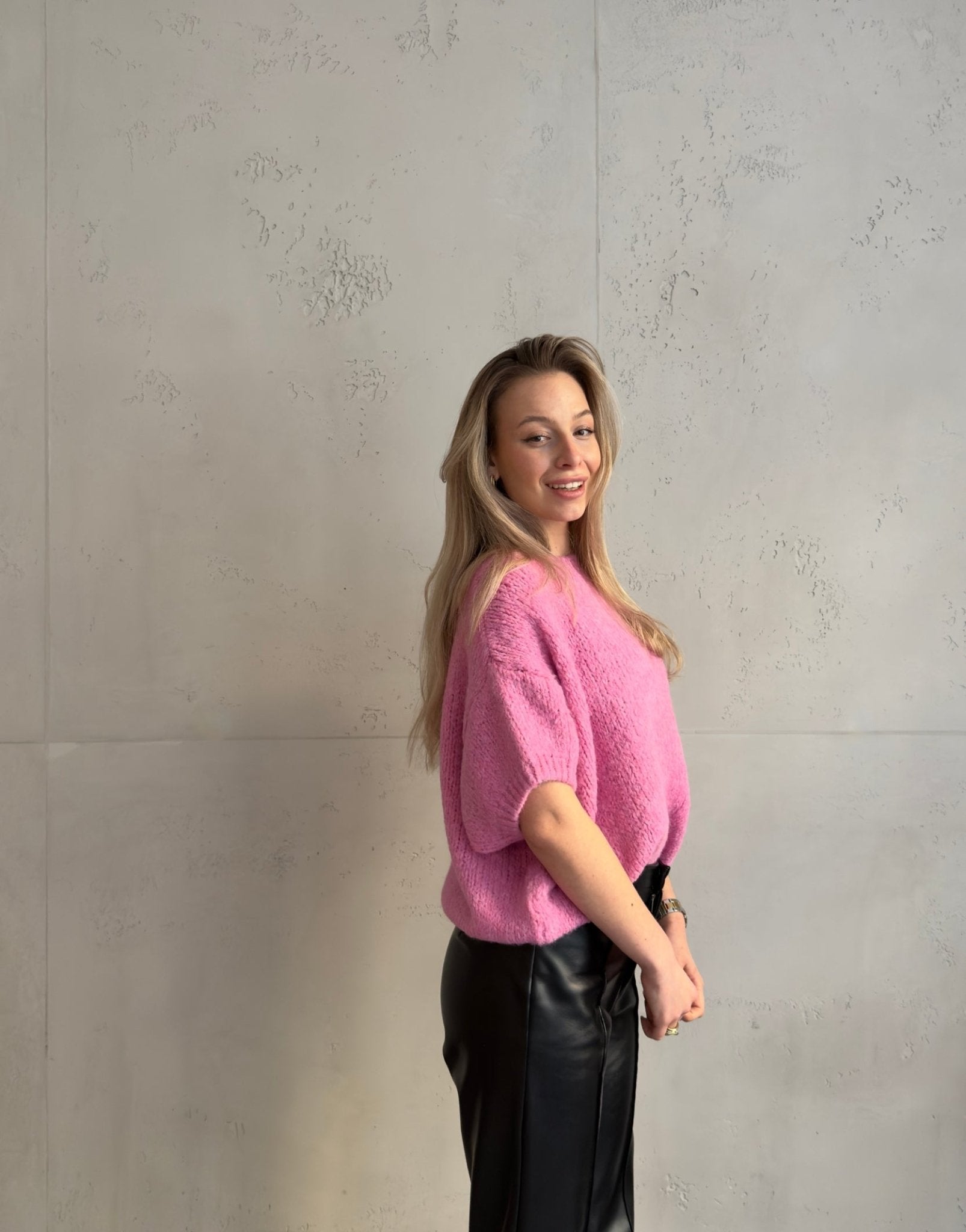 Kurzarm - Pullover aus Grobstrick - Switch - Fashion