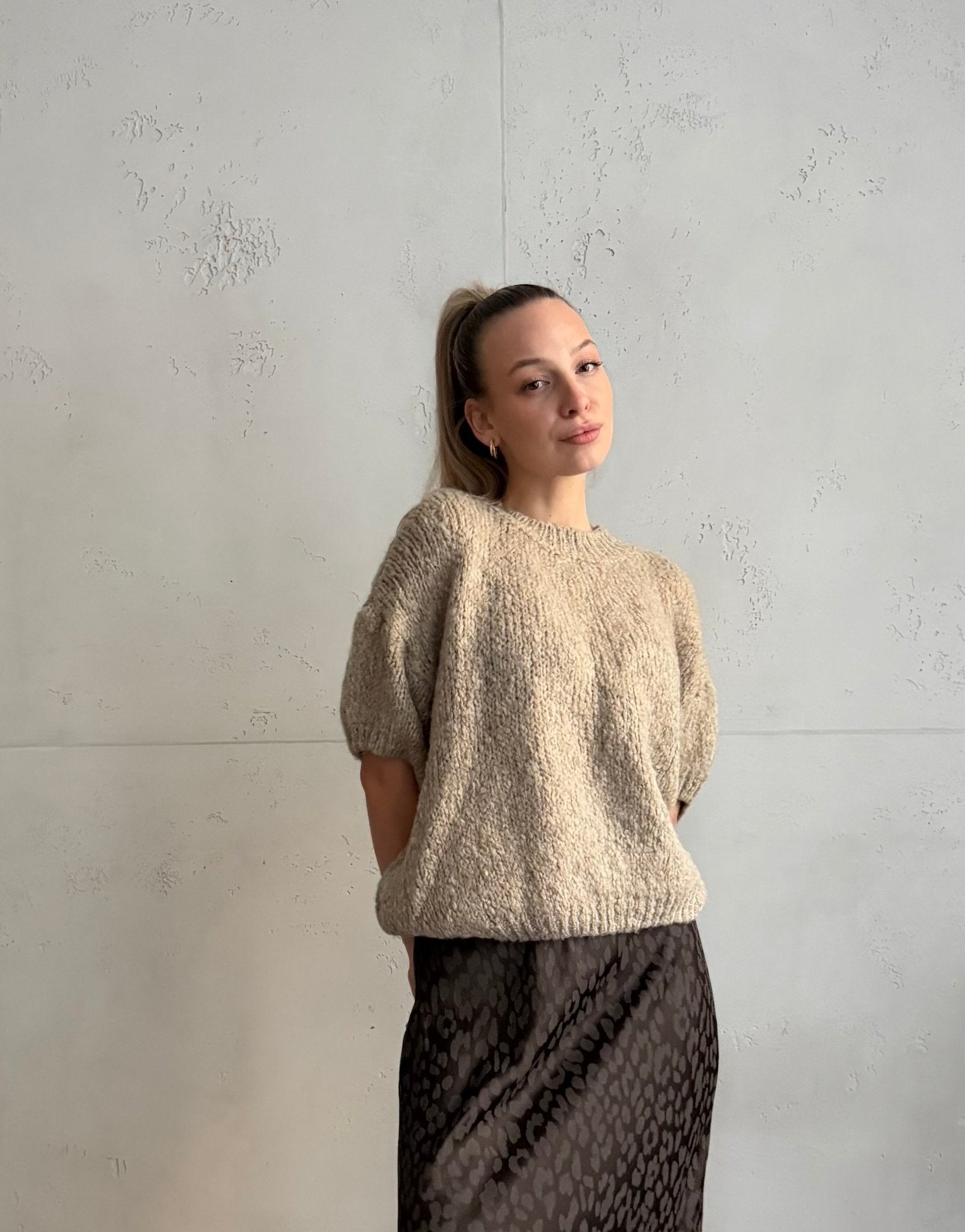 Kurzarm - Pullover aus Grobstrick - Switch - Fashion