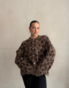 Kurze Leo Strickjacke mit goldenen Knöpfen - Switch - Fashion