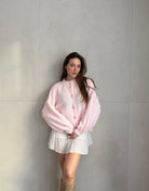 Kurze Strickjacke mit goldenen Knöpfen - Switch - Fashion