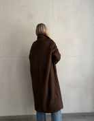 Langer Oversized Wintermantel in Wolloptik - Switch - Fashion