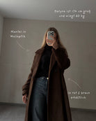 Langer Oversized Wintermantel in Wolloptik - Switch - Fashion