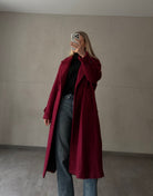 Langer Oversized Wintermantel in Wolloptik - Switch - Fashion