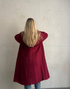 Langer Oversized Wintermantel in Wolloptik - Switch - Fashion