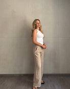 Leinen Pants – Loose Fit, Gummibund, 100% Leinen - Switch-Fashion