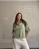 Leinenbluse mit Kurzarm & Brusttasche - Switch - Fashion