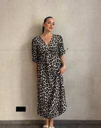 Leo Maxi Musselinkleid