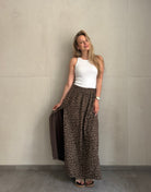 Leo Musselin Maxirock mit Cut - Out – 100% Baumwolle, nicht transparent - Switch - Fashion