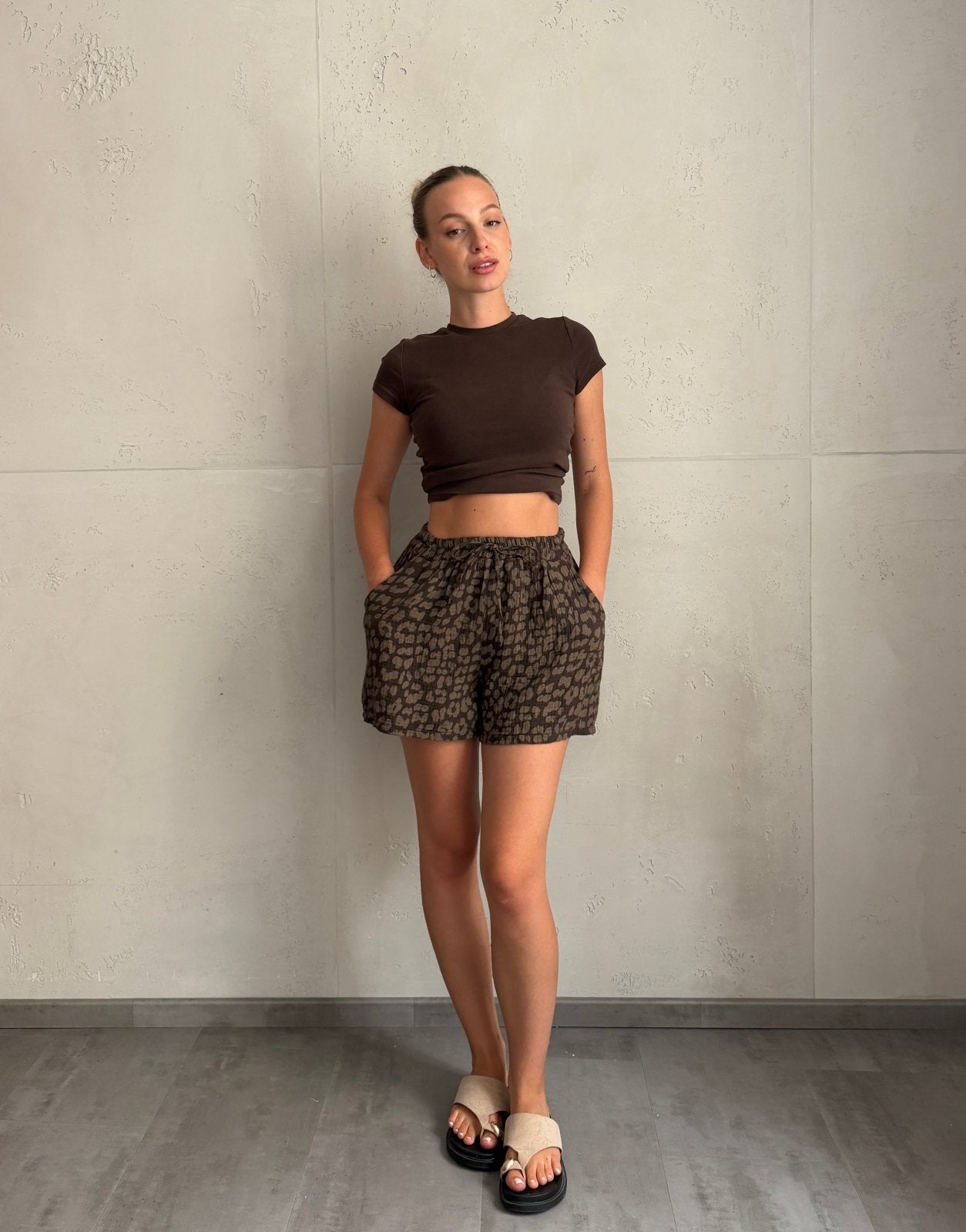 Leo Musselin Shorts – 100% Baumwolle - Switch-Fashion