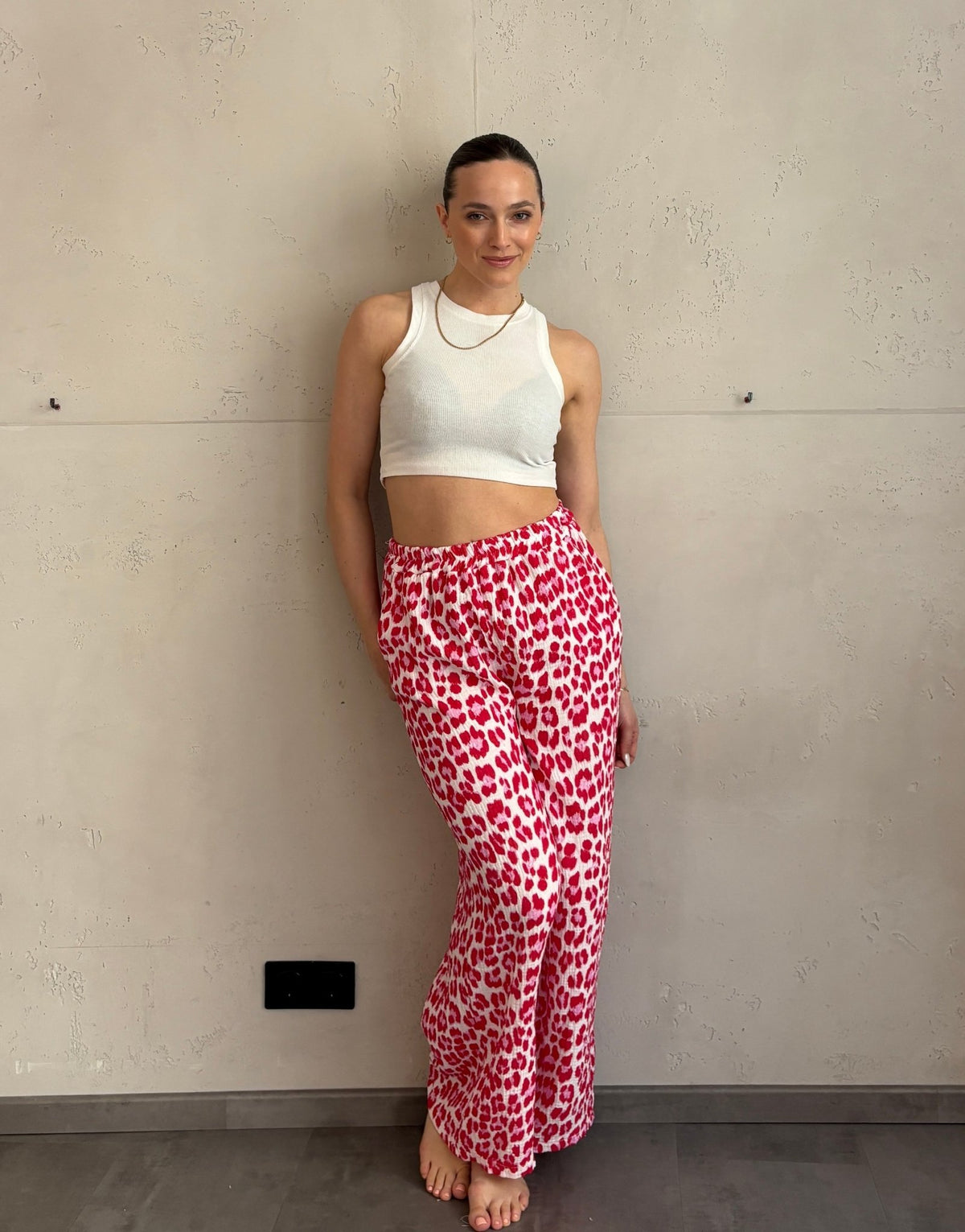 Leo Musselinhose mit weitem Bein