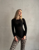 Luxury Basic: Longsleeve mit Cashmere - Blend - Switch - Fashion