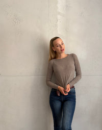Luxury Basic: Longsleeve mit Cashmere-Blend