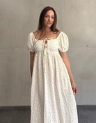 Maxi Musselin Kleid mit Flower - Print - Switch - Fashion