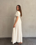 Maxi Musselin Kleid mit Flower - Print - Switch - Fashion