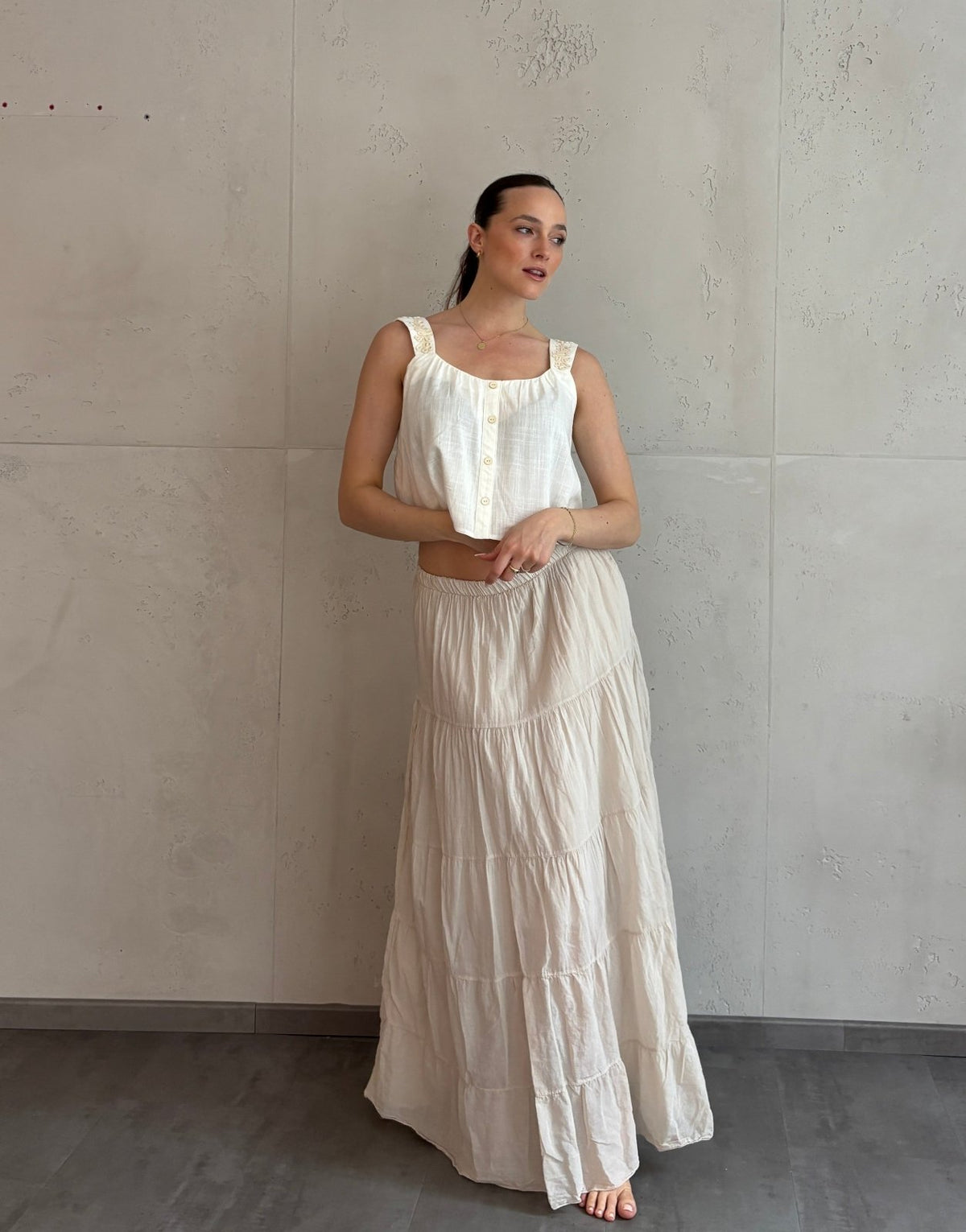 Maxi Rock aus Baumwolle – Sommerliebling mit Stufendesign - Switch - Fashion