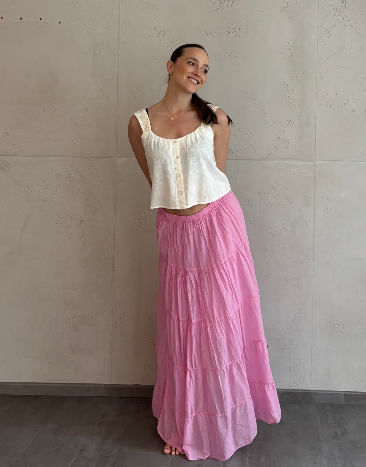 Maxi Rock aus Baumwolle – Sommerliebling mit Stufendesign - Switch - Fashion
