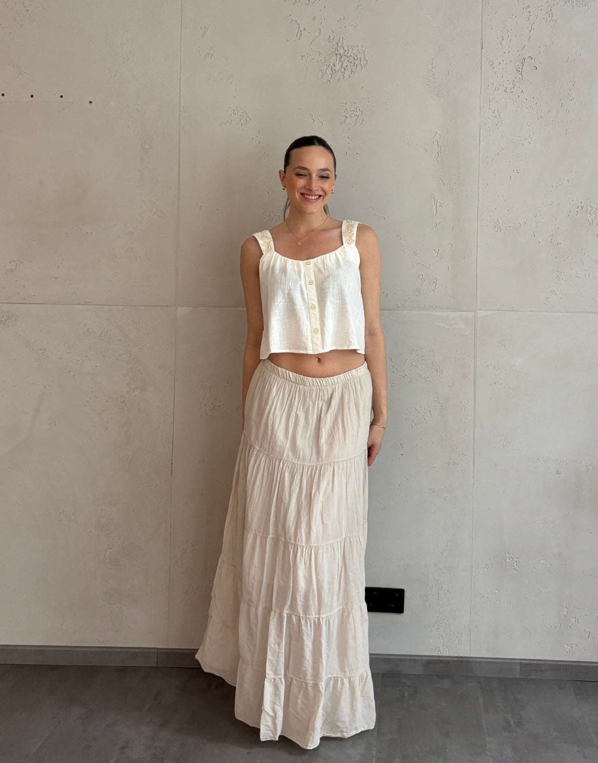 Maxi Rock aus Baumwolle – Sommerliebling mit Stufendesign - Switch - Fashion