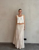 Maxi Rock aus Baumwolle – Sommerliebling mit Stufendesign - Switch - Fashion