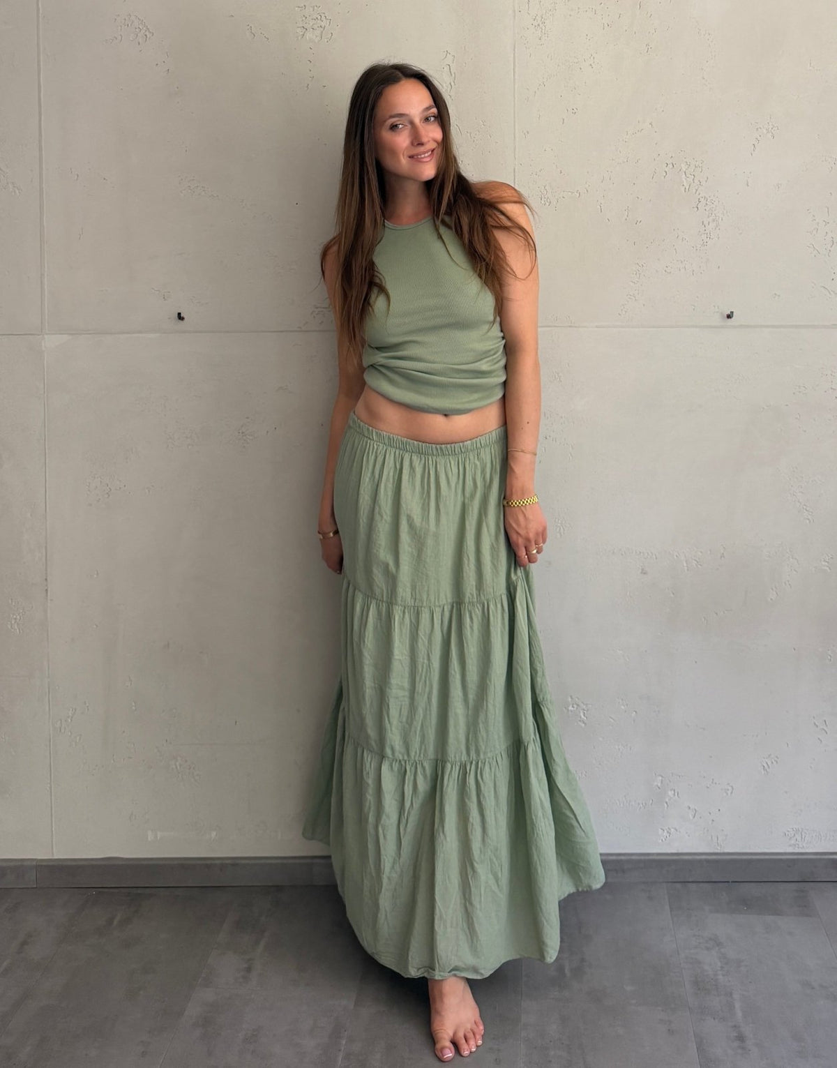 Maxi Rock aus Baumwolle – Sommerliebling mit Stufendesign - Switch-Fashion